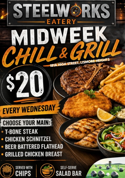 midweek chill and grill